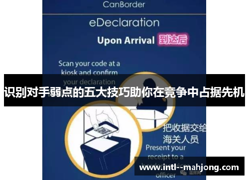 识别对手弱点的五大技巧助你在竞争中占据先机 识别对手弱点的五大技巧助你在竞争中占据先机
